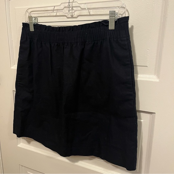 ❗️𝗣𝗥𝗜𝗖𝗘 𝗗𝗥𝗢𝗣❗️ J. CREW Linen City Skirt in Navy - Picture 6 of 7